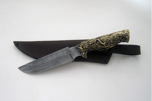 Нож "Гарсон" (лат. рукоять) - работа мастерской кузнеца Марушина А.И.